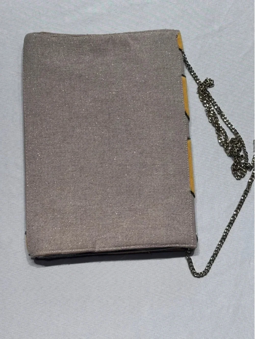 Vintage Velvet Beaded Clutch with Leaf Motif